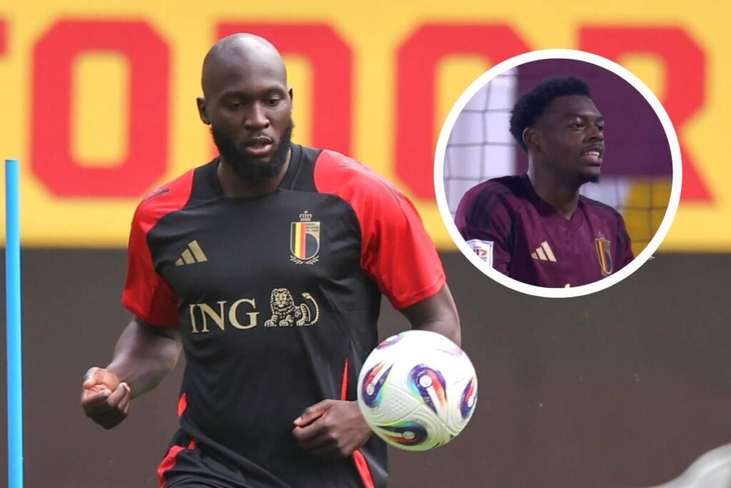 Romelu Lukaku e René Mitongo