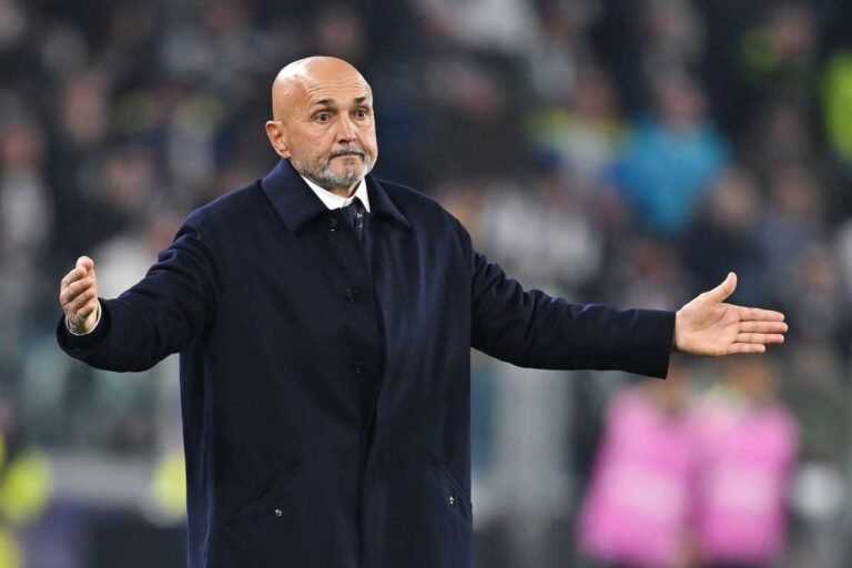Spalletti appare sconsolato durante una partita della Juventus