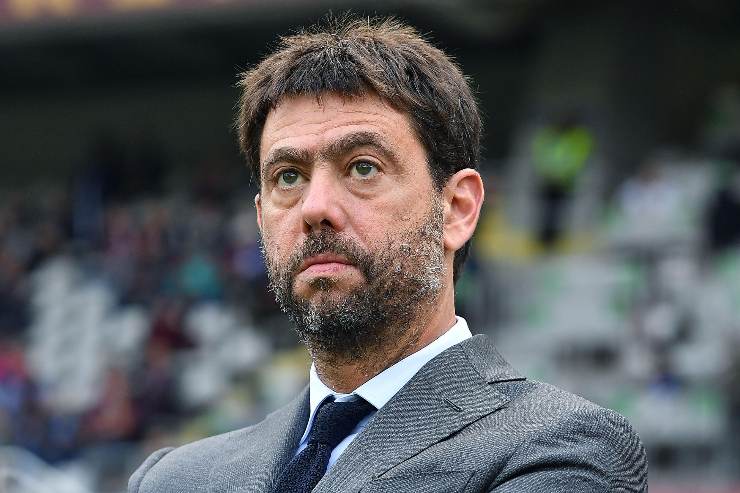L'ex presidente della Juventus Andrea Agnelli prima di una partita di campionato allo stadio Olimpico Grande Torino