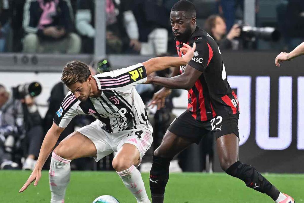 Daniele Rugani nel match contro il Milan