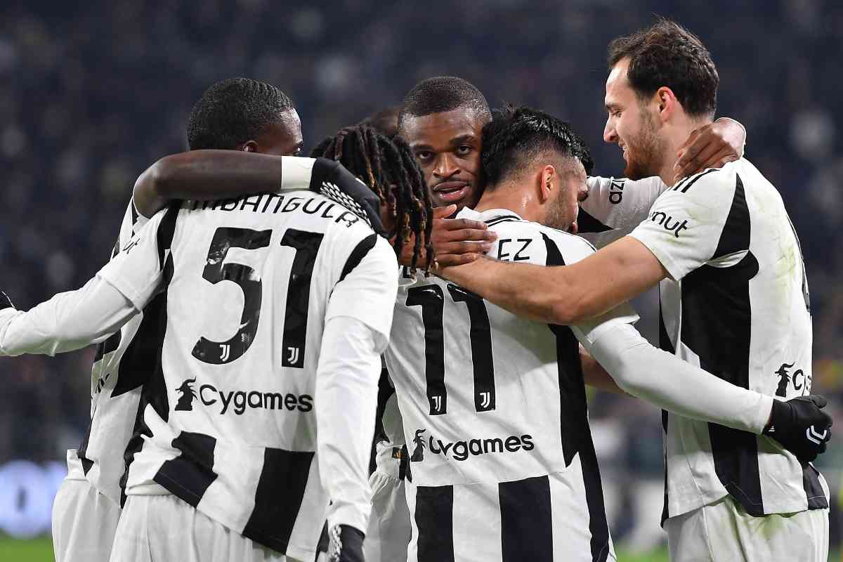 La Juventus esulta dopo aver segnato un gol durante una partita nel corso della stagione 2024/25