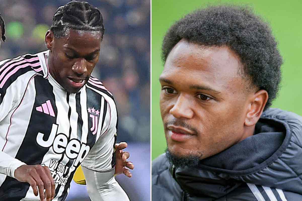 Jonathan David e Lois Openda con la Juventus