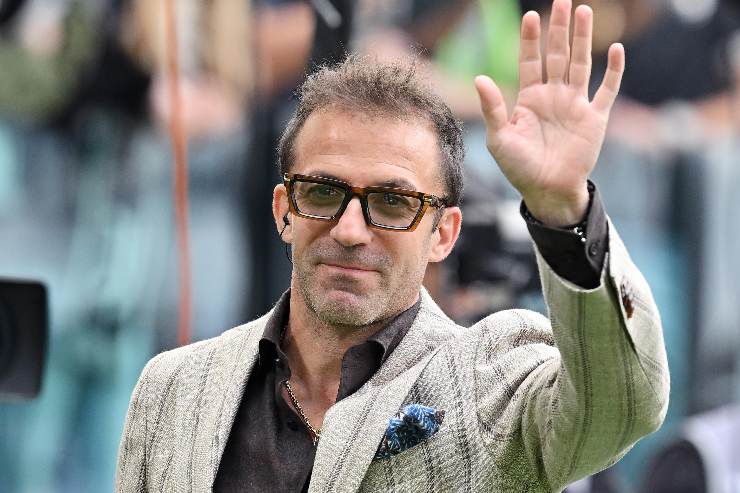 Del Piero saluta il pubblico della Juve