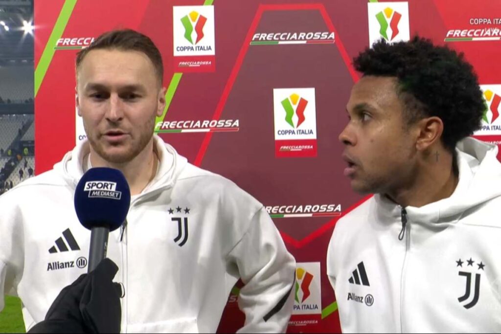 Teun Koopmeiners e Weston McKennie dopo il match contro l'Udinese