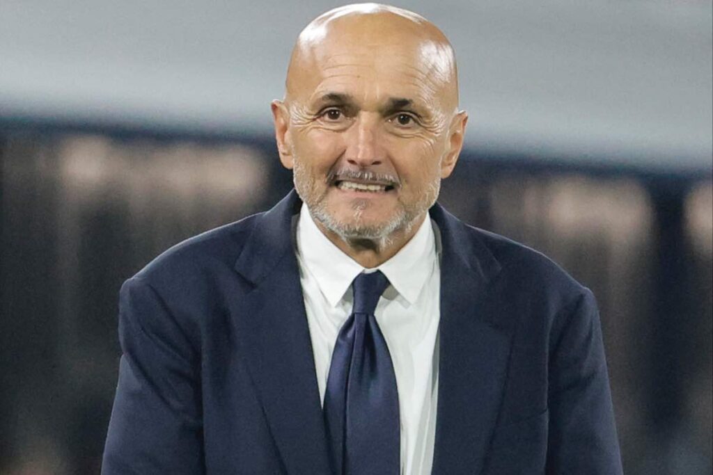 Luciano Spalletti nella gara di Serie A 2025