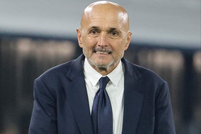 Luciano Spalletti nella gara di Serie A 2025
