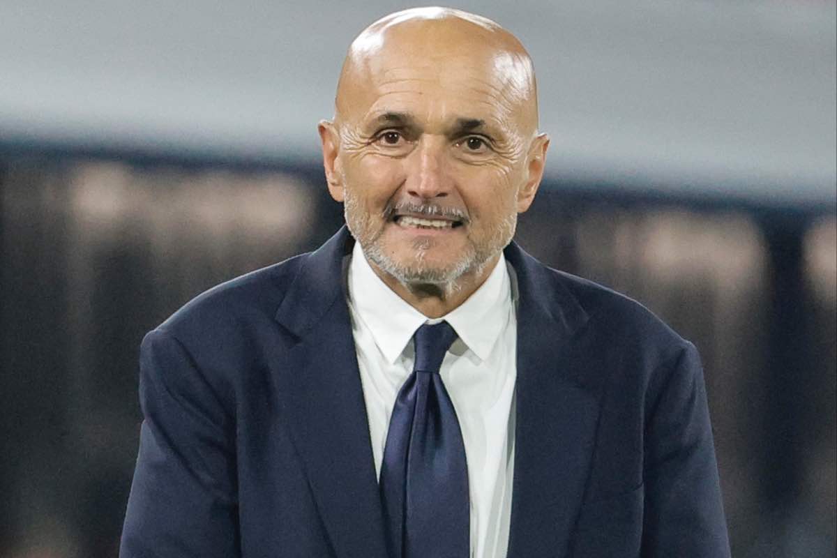 Luciano Spalletti nella gara di Serie A 2025