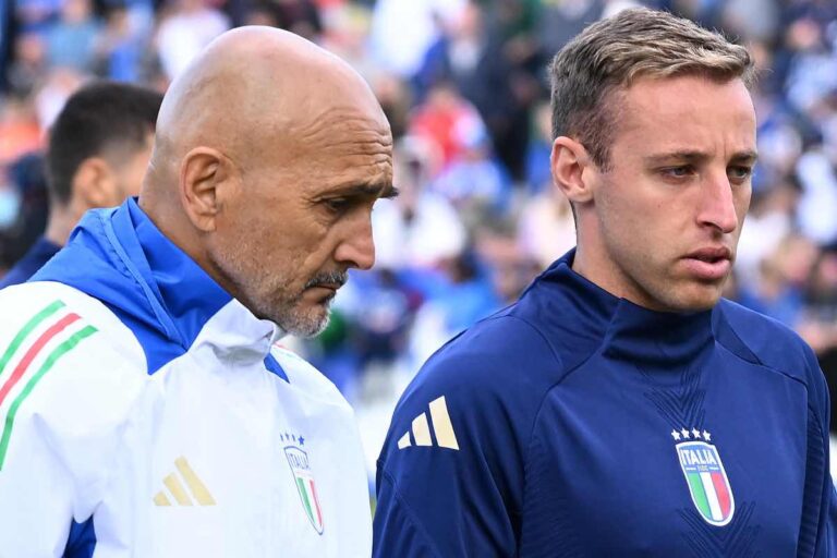 Luciano Spalletti e Davide Frattesi ai tempi della Nazionale