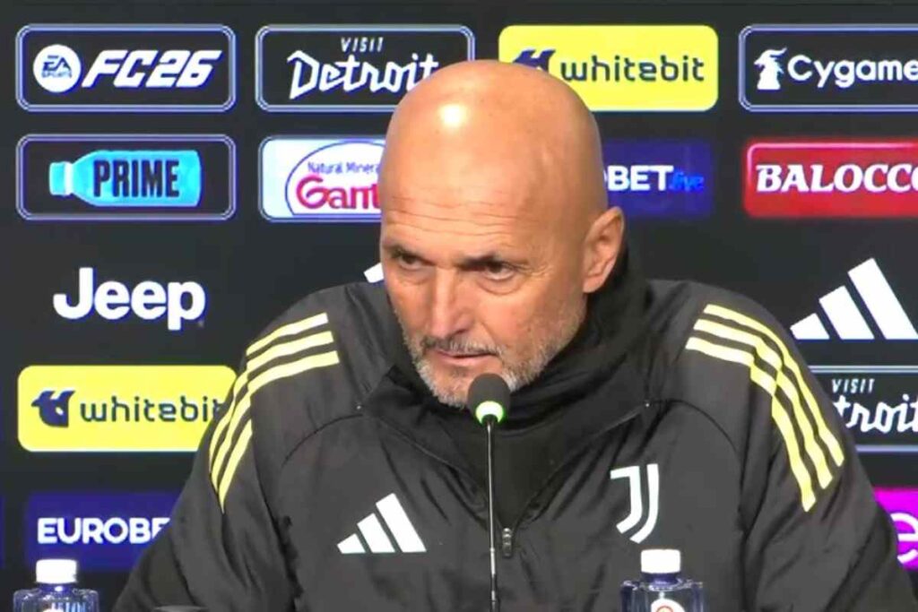 Spalletti in conferenza per Juventus-Roma