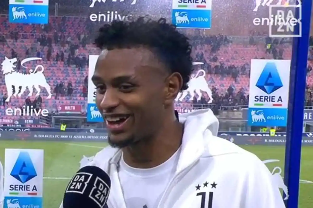 Cabal ai microfoni di DAZN al termine del match