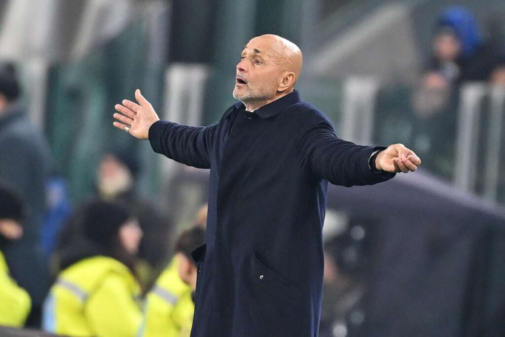 Spalletti in disappunto durante una partita di Serie A della Juventus