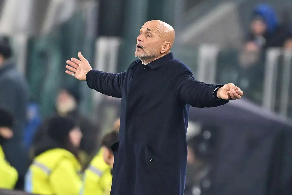 Spalletti in disappunto durante una partita di Serie A della Juventus