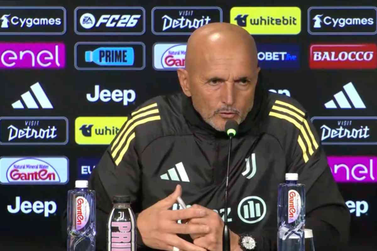 Luciano Spalletti, allenatore della Juventus, parla in conferenza stampa