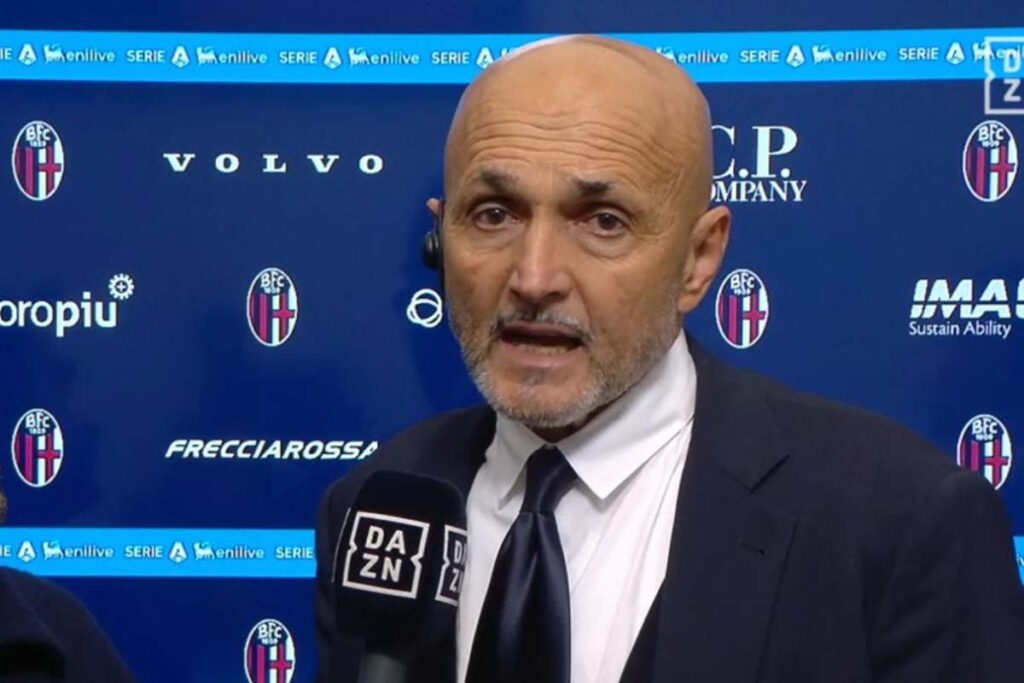 Spalletti ai microfoni di DAZN durante un'intervista