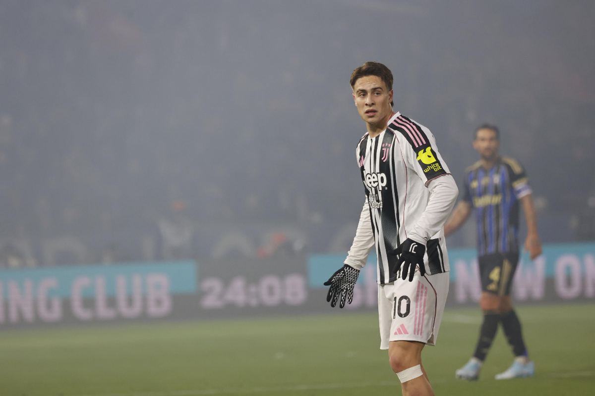 Yildiz in campo nella gara fra Juventus e Pisa