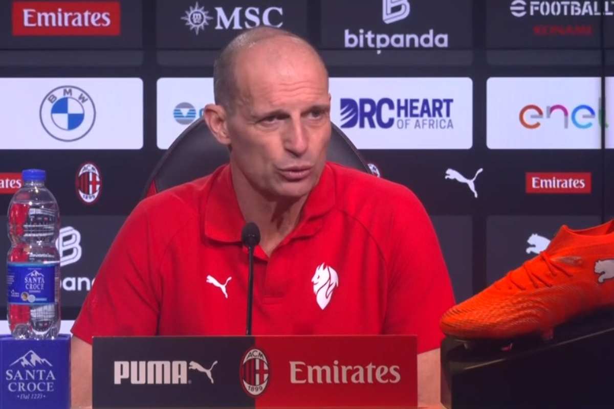 Allegri in conferenza stampa per Fiorentina-Milan
