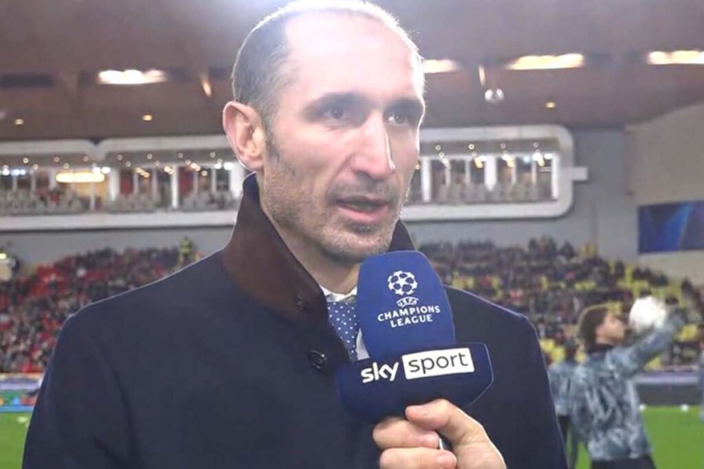 Chiellini a Sky Sport nel pre partita di Monaco-Juventus