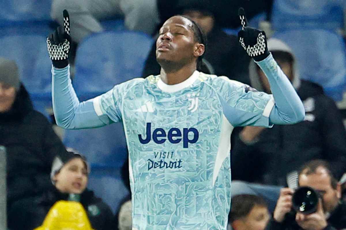 David esulta dopo il gol al Sassuolo