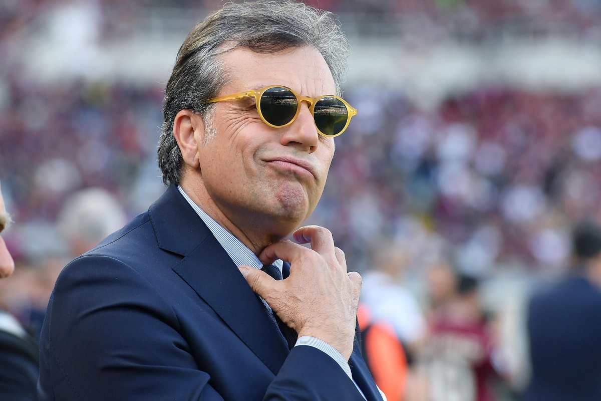 Giuntoli durante il derby tra Torino e Juventus