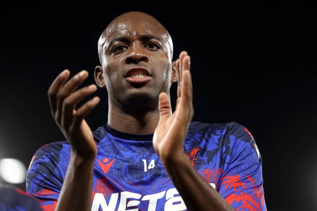 Jean Philippe Mateta, attaccante del Crystal Palace, nel match contro l'AZ