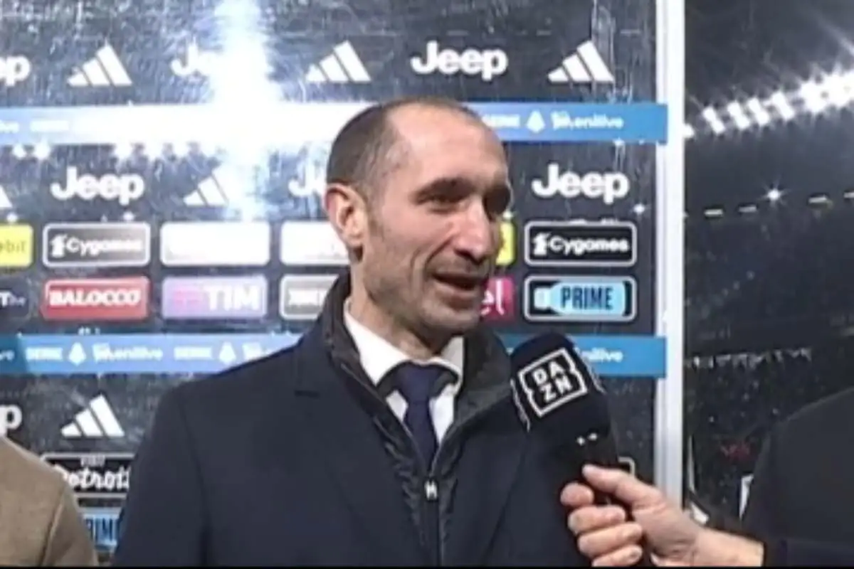 Giorgio Chiellini parla prima di Juve-Napoli