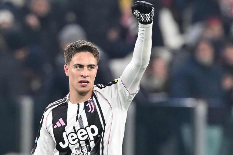 Kenan Yildiz nella gara di serie A 2025