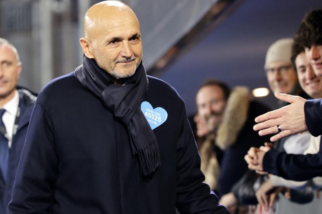 Luciano Spalletti nella gara contro il Pisa