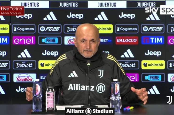 Luciano Spalletti nella conferenza stampa alla vigilia di Juventus-Parma