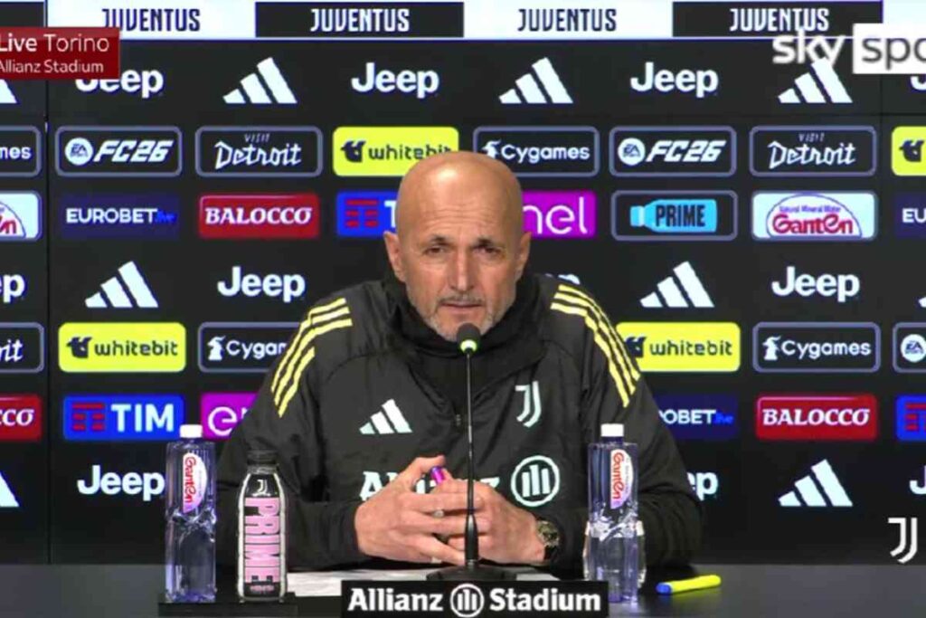 Luciano Spalletti nella conferenza stampa alla vigilia di Juventus-Parma
