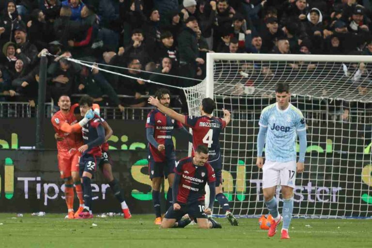 Juventus sconfitta a Cagliari
