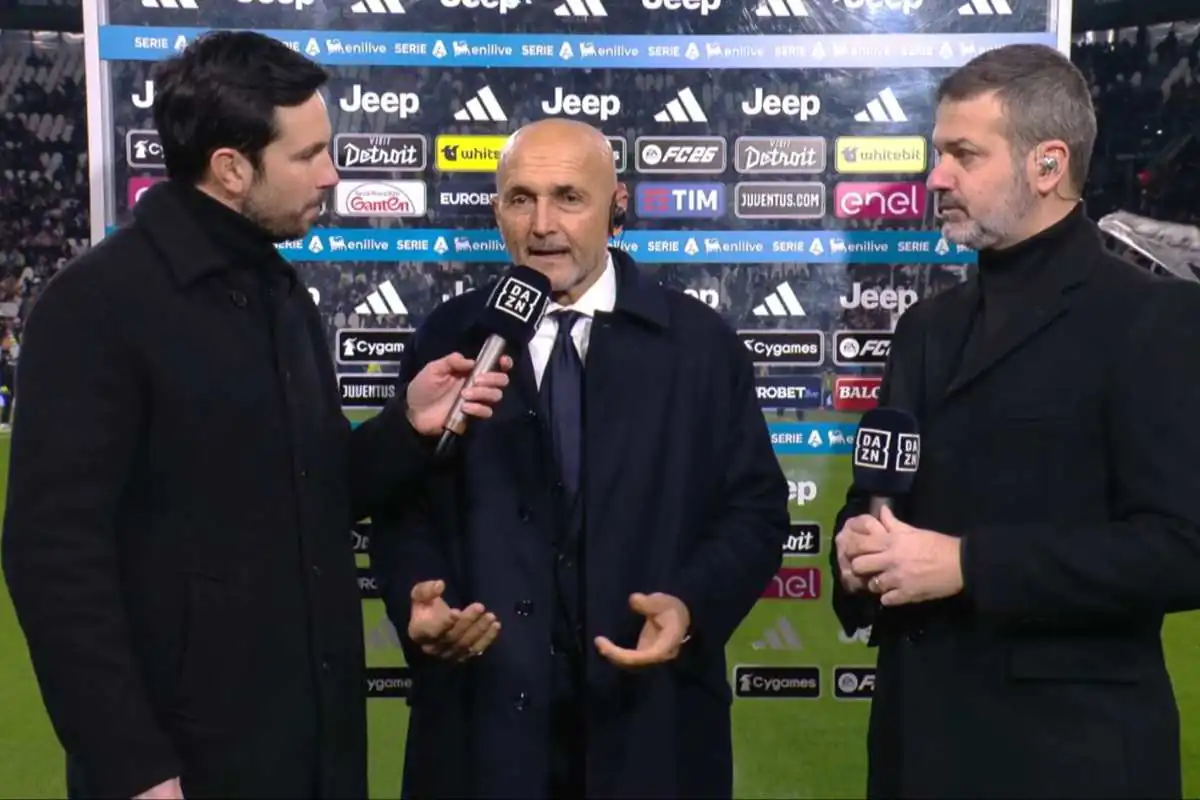 Spalletti a DAZN ai microfoni