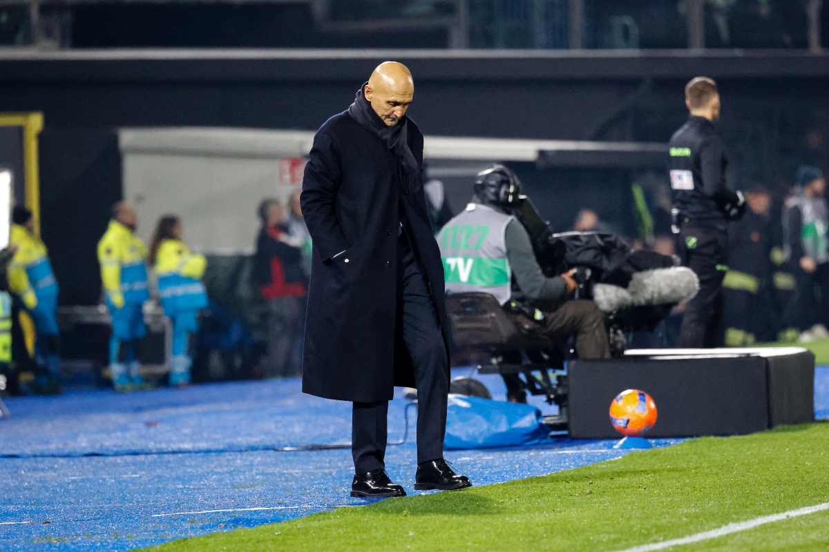 Spalletti deluso in partita