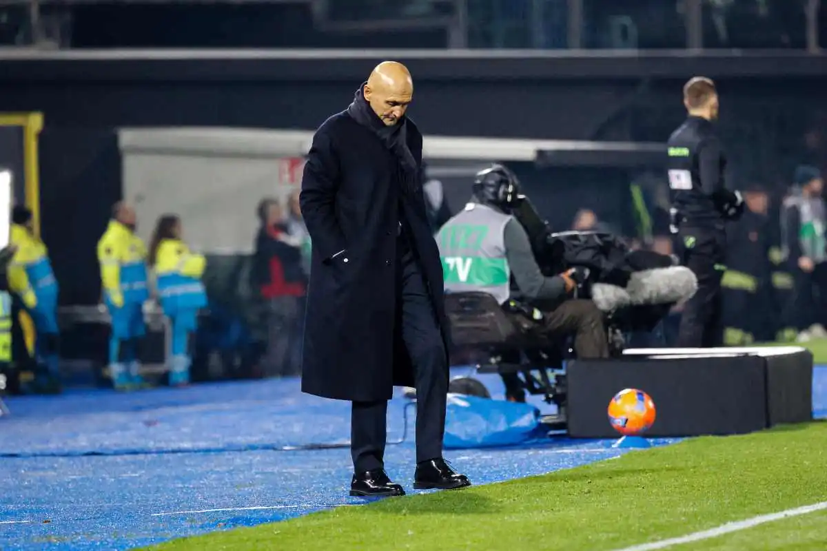 Spalletti deluso in partita