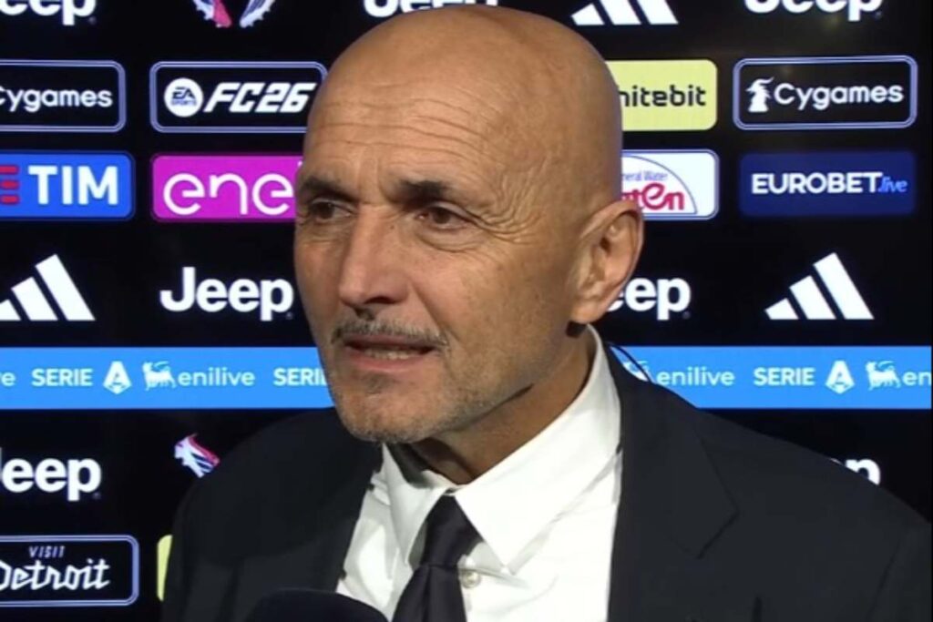 Luciano Spalletti in primo piano