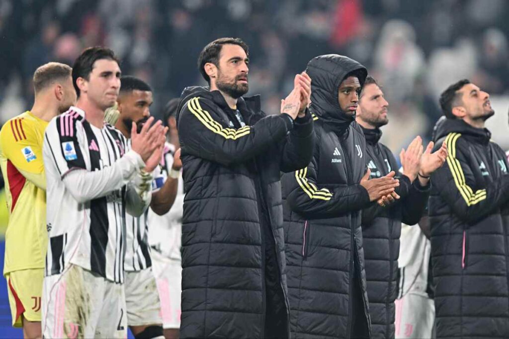 Esultanza di giocatori della Juventus