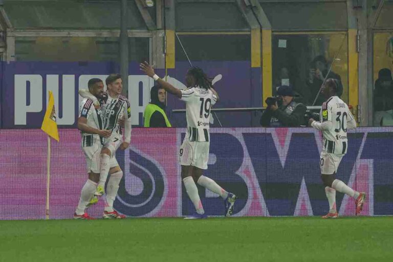 Esultanza dei giocatori della Juventus dopo un gol nel 2026