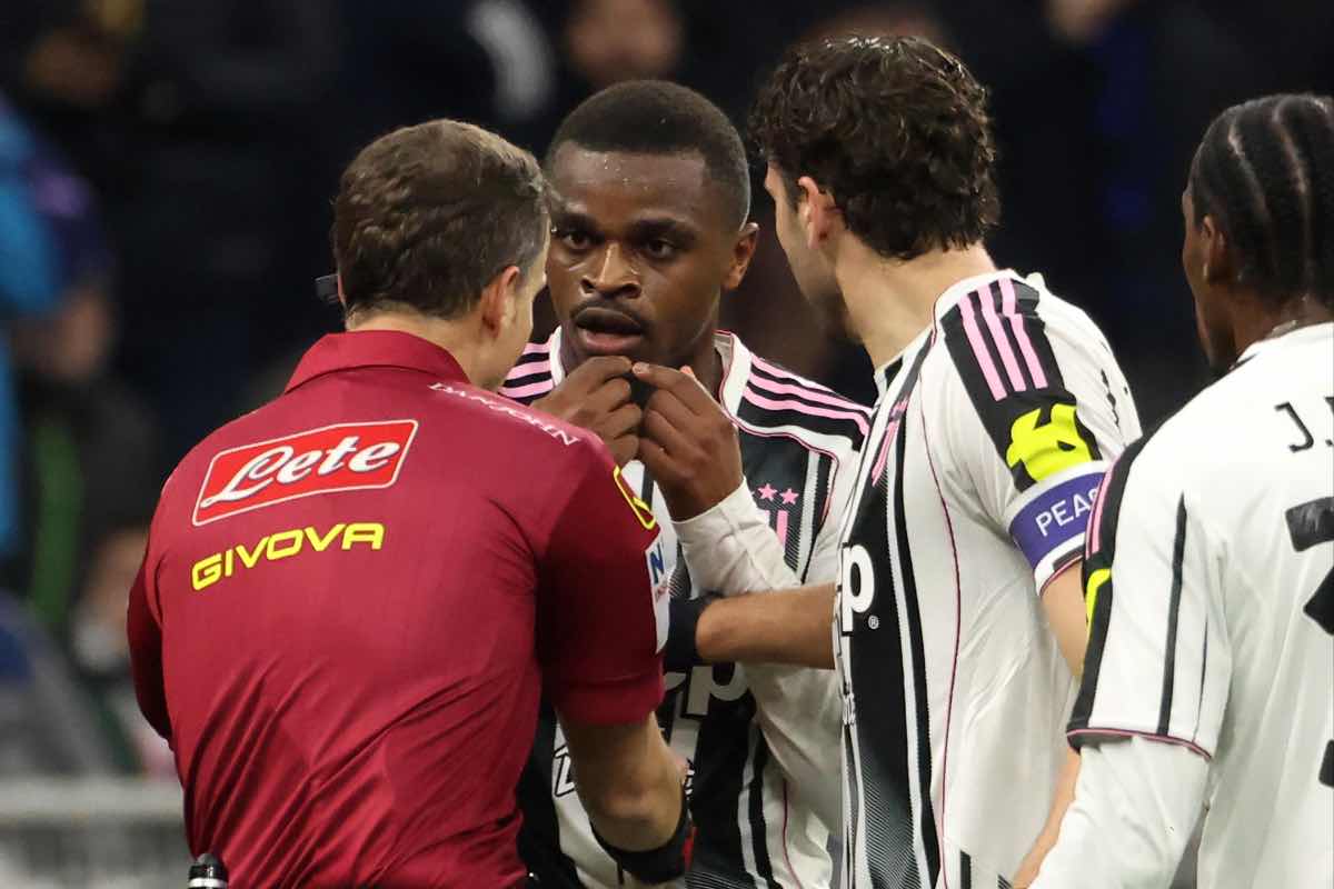 Immagine della gara tra Inter e Juventus