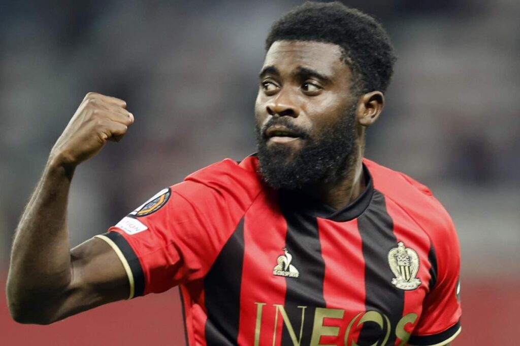 Jeremie Boga in campo con il Nizza