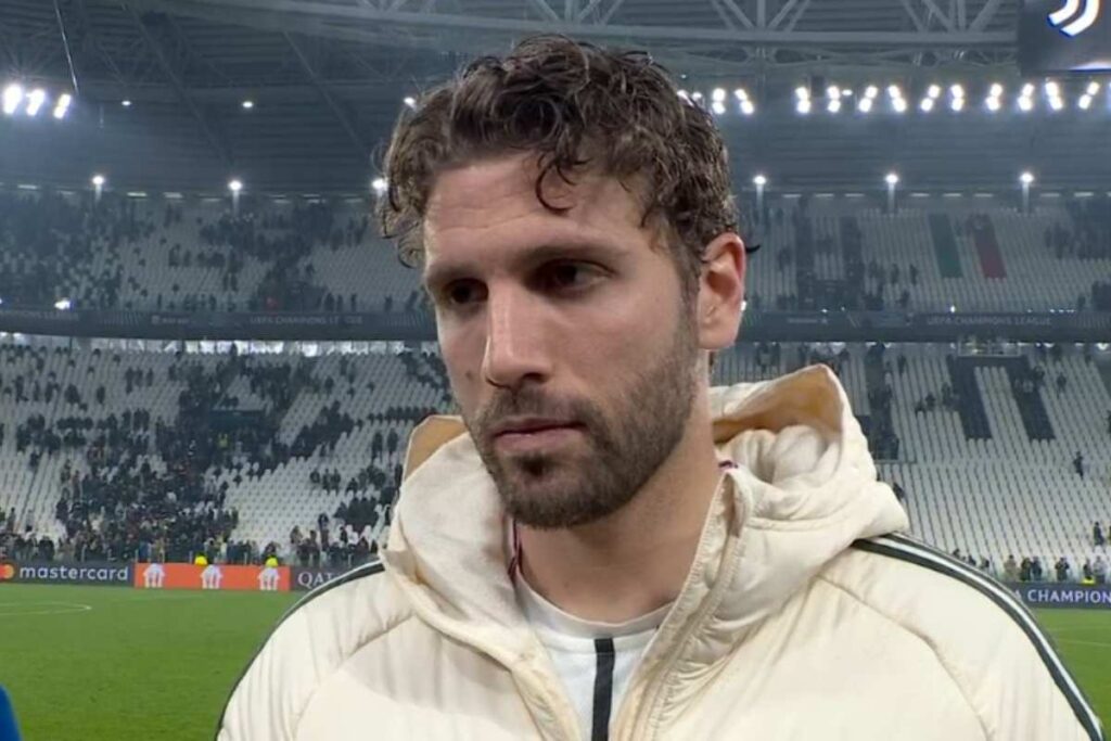 Manuel Locatelli intervistato al termine del match di Champions League tra Juve e Galatasaray