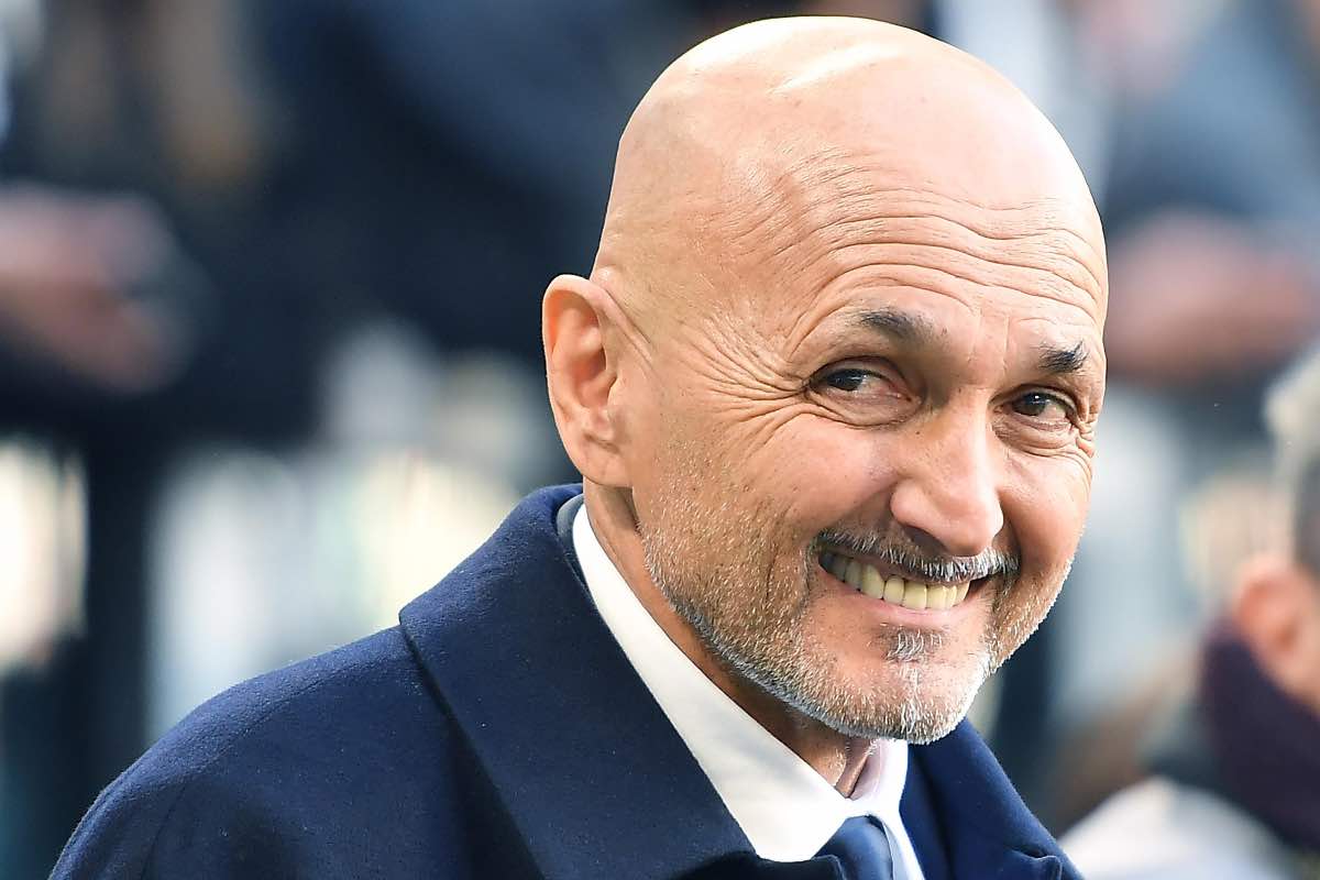 Luciano Spalletti in campo per la Juventus