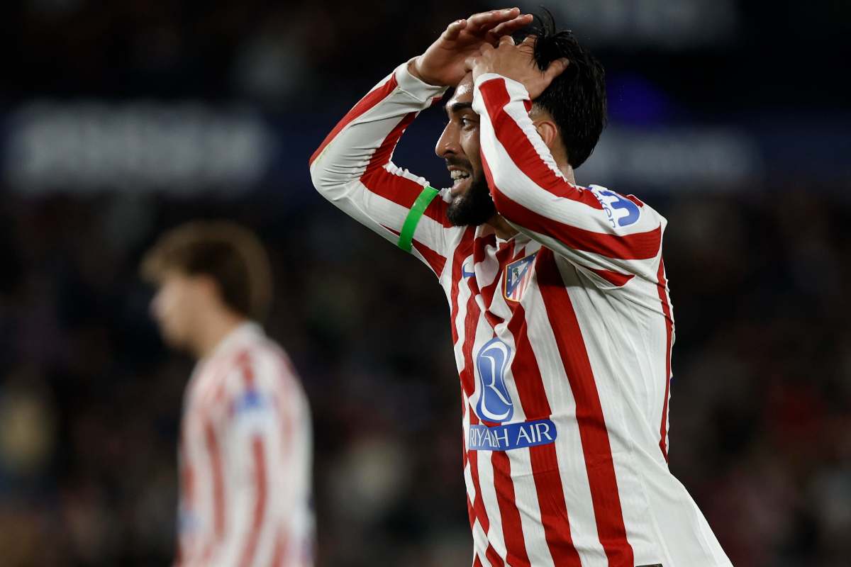 Nico gonzalez con la maglia dell'Atletico Madrid
