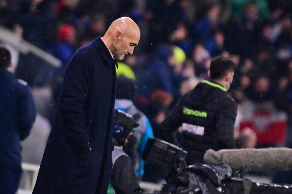 Spalletti in panchina con la Juventus