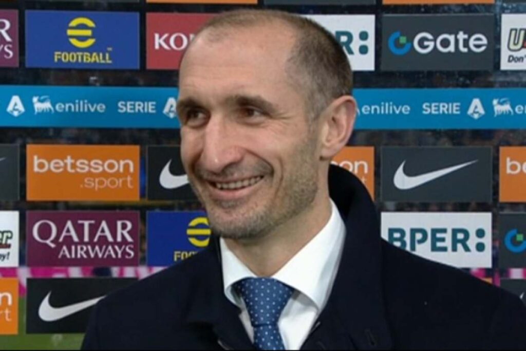 Giorgio Chiellini in primo piano