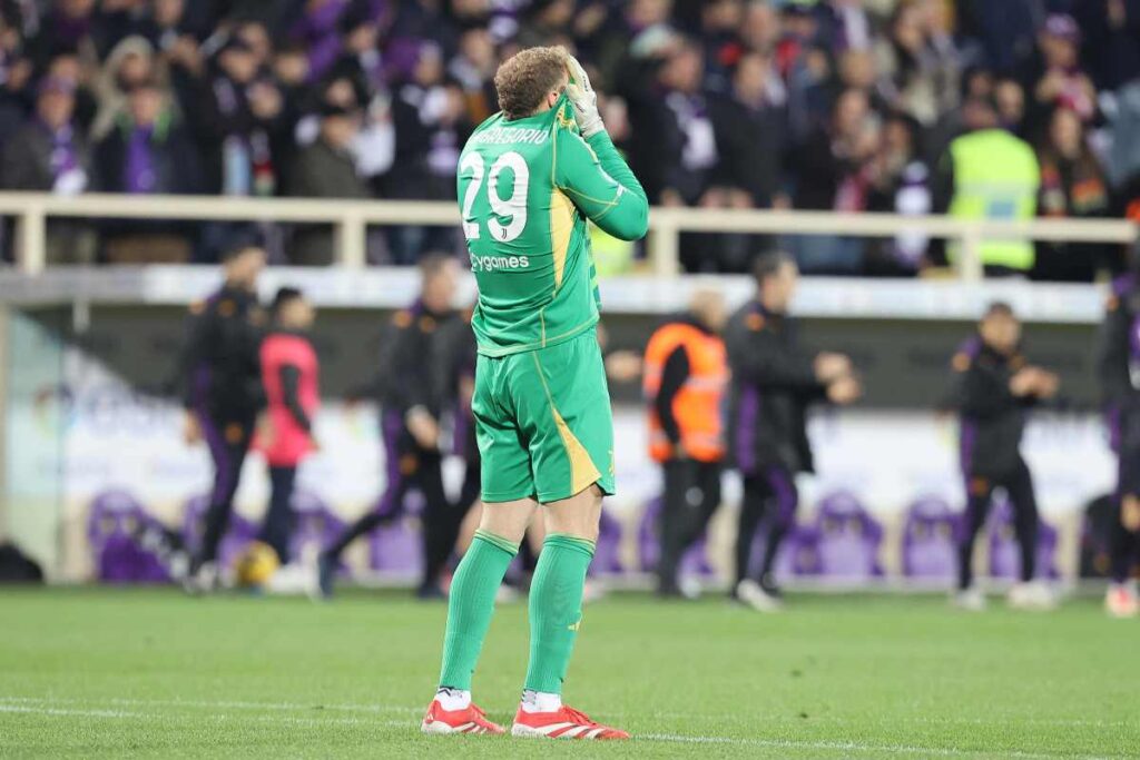 Di Gregorio nel match fra Juve e Fiorentina.