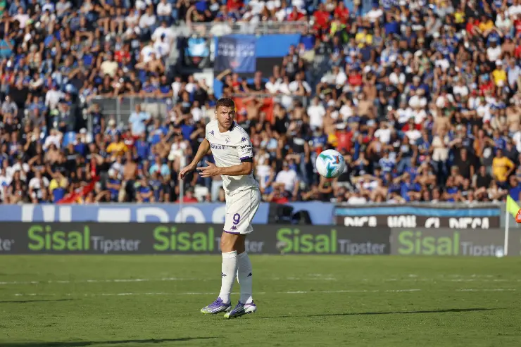 Dzeko in Pisa-Fiorentina