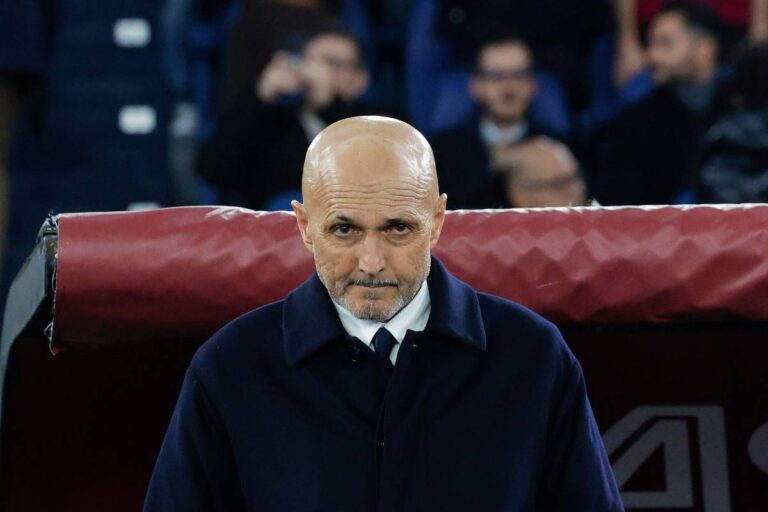 Spalletti in pancina all'olimpico contro la Roma