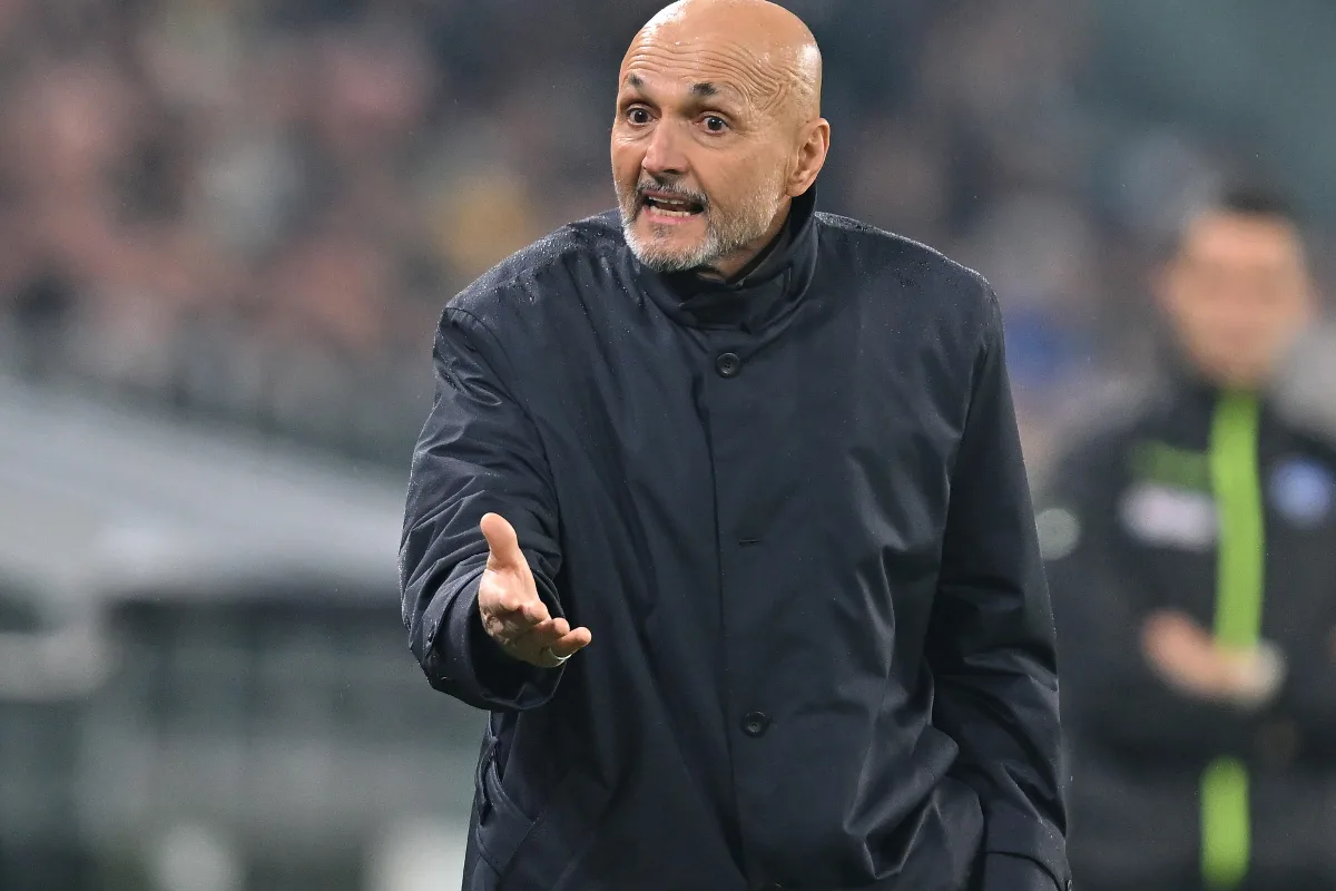 Luciano Spalletti in panchina per la gara di campionato della Juventus