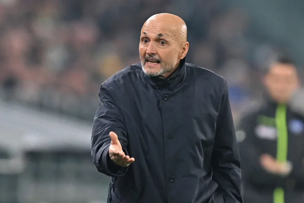 Spalletti in panchina con la Juventus