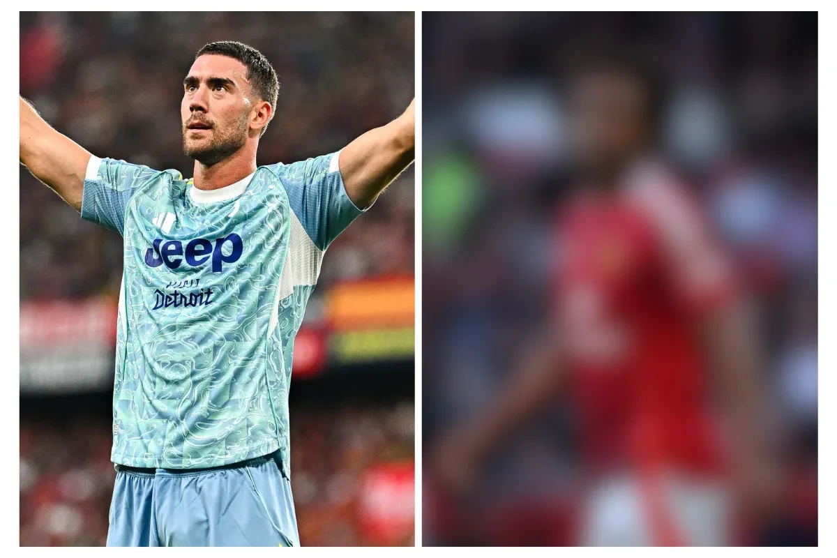 Vlahovic e Zirkzee in un collage