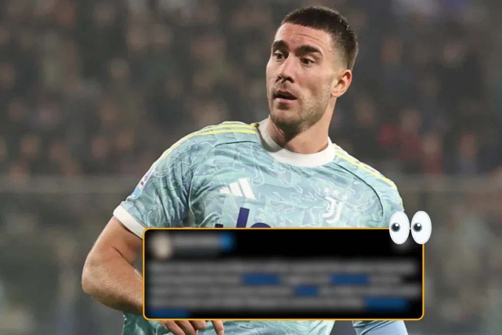 Dusan Vlahovic, attaccante della Juventus, in trattativa per il rinnovo